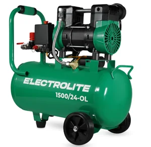 ELECTROLITE Компрессор 1500/24-OL (220В, 50Гц, 1,5кВт, 1380 об/мин, 240л/мин, ресивер 24л, 8 бар)