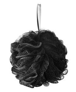 Mallony Мочалка массажная BW, диам. 15 см, черный 110083-SK