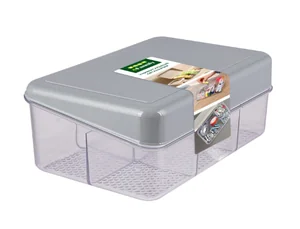 ПОЛИМЕРБЫТ Органайзер с крышкой, 6 секций, 225х155х85мм 01701