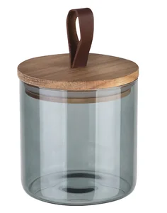 Leonord Банка для сыпучих продуктов, стекло, 0.6 л, 10х10х10.5 см, с крышкой, Albero Di Marmo