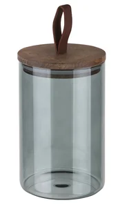 Leonord Банка для сыпучих продуктов, стекло, 1 л, 10х10х15.5 см, с крышкой, Albero Di Marmo