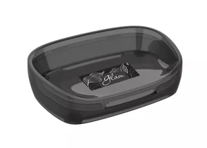 ПОЛИМЕРБЫТ Мыльница Glam графит 24604