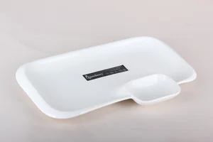 КОРАЛЛ Блюдо сервировочное с соусницей  25х17 см Issi 8840