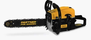 PARTNER Бензопила FOR GARDEN GCS-318 (2400Вт, 3,5л.с, шина 45см, 2800об/мин, об.двиг. 52куб.см, бак 0,56л)
