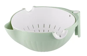 MALLONY Миска-дуршлаг с ручкой 2 в 1 PERFETTO, 27*22*10 см 105161-SK