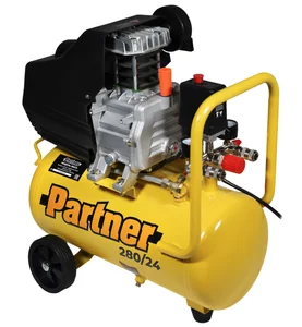 Partner Компрессор 280/24 (1800 Вт, 280 л/мин, ресивер 24 литра, 8 бар, два выхода)