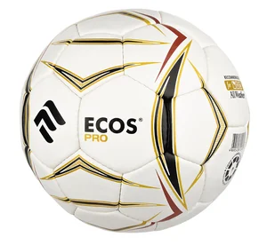 Mallony Мяч футбольный ECOS Pro GOLDEN. Ручная сшивка. Размер №5. 003998-SK