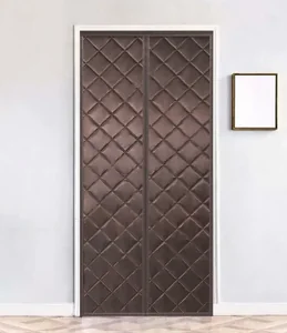 Ramozi Теплая штора на дверь 100*210 см коричневая RA-8802