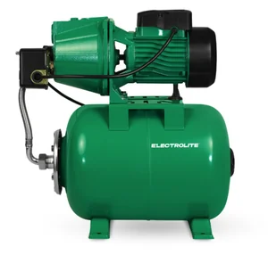 ELECTROLITE Насосная станция PSC 1600-24 (230В, 1600Вт, высот.подъем.воды 47м, 60мин/л, глуб.всас.9м, корпус чугун. гидроаккум.24л)