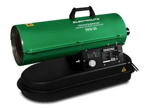 ELECTROLITE Пушка дизельная TPD-23 (220В, 23кВт,темп.режим-1, кабель 100см, корпус круглый, металл., термостат)