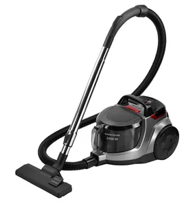 DELTA Пылесос без мешка для сбора пыли СУПЕРЦИКЛОН 2800 Вт LUX DE-3505 черный с серебряным