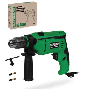 ELECTROLITE Дрель ID 1000 (10шт/кор) (1000Вт, 0-3000об/мин, 1 скорость, 48000уд/мин, d патрона 13мм, кабель 1,5м)