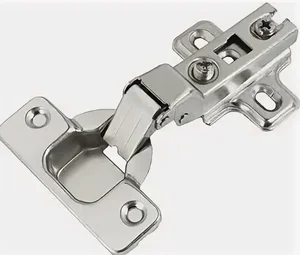 Петля мебельная StahlBuro 362 B полунакладная Slide-On 2шт., хром.