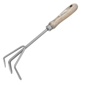 Palisad Рыхлитель трехзубый, 100х345 мм, стальной, рукоятка из ясеня, LUXE 62635