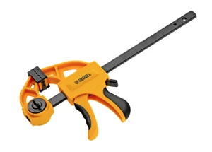 Denzel Струбцина F-образная, быстрозаж., 6"x 2 3/4", 150х70мм, пласт.корпус,фиксатор,двухк. рук-ка 7720563