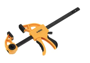 Denzel Струбцина F-образная,быстрозаж., 8"x 2 3/4", 200х70мм, пласт.корпус,фиксатор,двухк. рук-ка 7720564