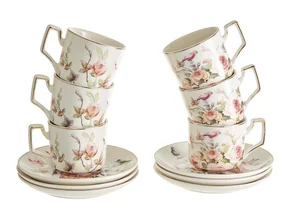 BEATRIX Кофейный набор 12 предметов 100 мл Птички МЛ127В/6