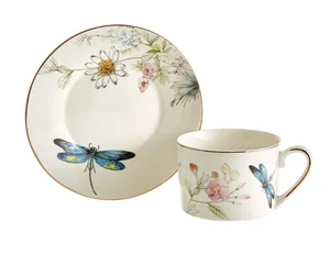 BEATRIX Набор чайный 2 предмета 250мл Стрекоза, белый МЛ121P/1