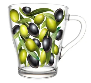 ДЕКОСТЕК Кружка для чая 250 мл Оливки 1649-Д