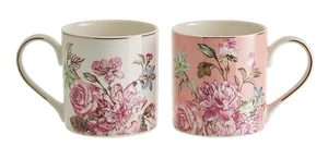 BEATRIX Набор кружек 2 предмета, 400 мл Английская роза МЛ154L/2 в подарочной упаковке