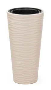 АЛЬТЕРНАТИВА Кашпо 25л со вставкой 5л ОАЗИС М8077 бежевый