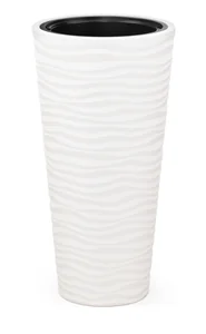 АЛЬТЕРНАТИВА Кашпо 63л со вставкой 13л ОАЗИС М8081 белый