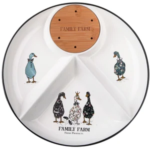 Lefard Менажница Family Farm 4 Секции С Дерев.Подставкой Для Шпажек 28*4 См 263-1417