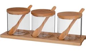 Lefard Набор Емкости Для Сыпучих Agness Native, 10 Предметов, Диаметр 8 См, Высота 8 См 887-113