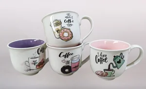 КОРАЛЛ Кружка-бульонница 570мл 9311 микс