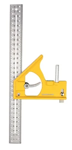 Hanskonner Угольник 300мм, уровень, выдвижной упор, чертилка, HK2020-12-300