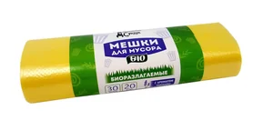 Домашний Сундук Мешки д/мусора 30л в рулоне 20шт 7мкм БИОРАЗЛАГАЕМЫЕ ДС-283