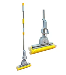 Домашний Сундук Швабра 2 ролика с отжимом телескопическая ручка и насадка PVA ДС-490