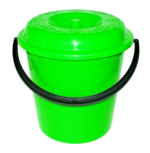МИЛИХ Ведро 10 л с крышкой 041102ЗЕЛ зеленое