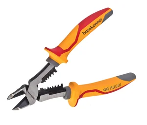 Hanskonner Бокорезы 180мм, эксц. шарнир, стриппер, диэлектрические, HK1020-03-2-180