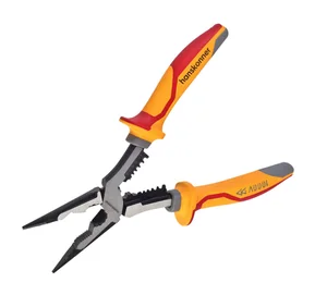 Hanskonner Длинногубцы 200мм, эксц. шарнир, стриппер, диэлектрические, HK1020-03-3-200