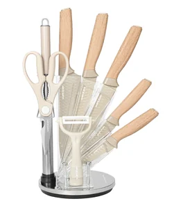 WEBBER Набор ножей на акриловой подставке 9 предметов BE-2292