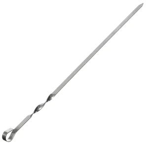 DELTA Шампур из нержавеющей стали прямой с кольцом 550(450)х12х2 мм 2К-361