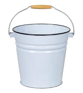 ЛЫСЬВА Ведро коническое без крышки 12 л без деколи, белый рябчик С-1124/Рб
