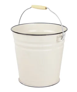 ЛЫСЬВА Ведро коническое без крышки 12 л без деколи, жемчужный С-1124/Жм
