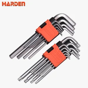 HARDEN Набор удлиненных ключей шестигранник и звездочка типа Г 18шт. 540618