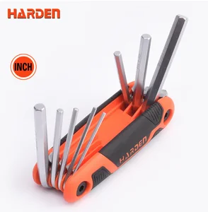 HARDEN Набор складных шестигранных ключей SAE PRO 8 в 1 540619