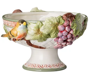 Lefard Конфетница ПТИЦА И ВИНОГРАД 21*14 см. 59-728