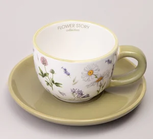 Lefard Чайная пара Agness FLOWER STORY 15*7 см 220 мл 358-2178
