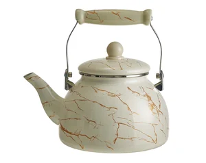 METALLONI Чайник 3 л эмалированный с керамической ручкой EM-1345 Marble