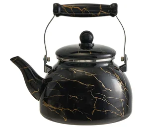 METALLONI Чайник 3 л эмалированный с керамической ручкой EM-1346 Marble