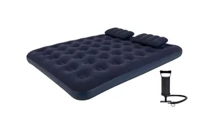 ECOS Матрас надувной двухместный Queen-size с насосом и подушками 203*152*22 см 107371-SK