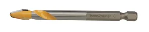 Hanskonner Сверло по твёрдым материалам 8x90мм, шестигранный хвостовик, H1055-09-08