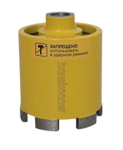 Hanskonner Коронка алмазная по арм. бетону 72x80 мм, 6 сегм. MICRO HIT, H9018-SDS-D72MH