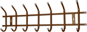 НИКА Вешалка настенная металлическая ВНТ7 медный антик