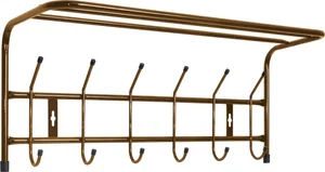 НИКА Вешалка с полкой настенная металлическая ВП6/А медный антик